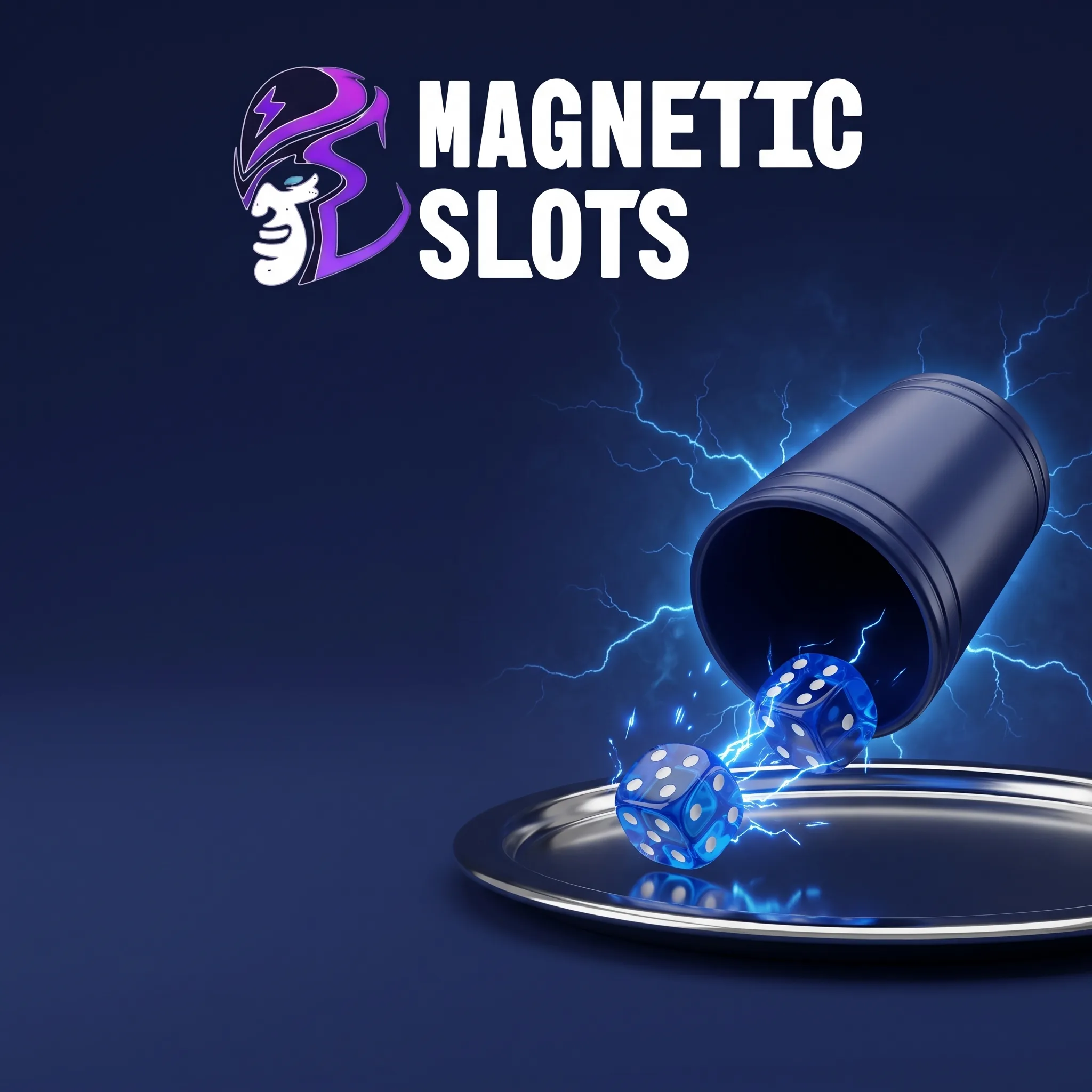 Casinò live Magnetic Slots con dadi e luci blu